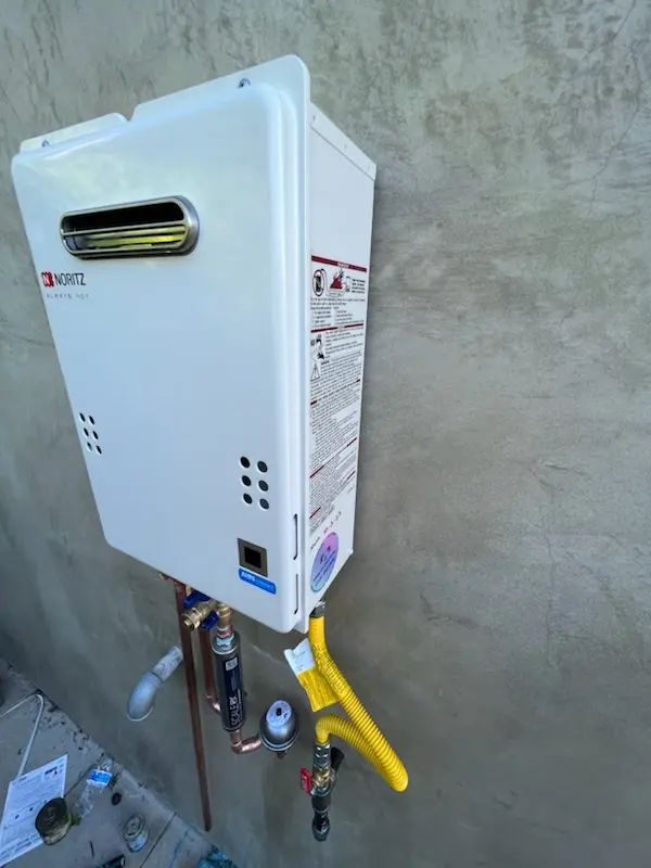 Tankless water heater installation for Clover Creek homes